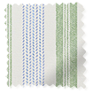 Regatta Stripe Blue & Green Roller Blind sample image