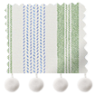 Regatta Stripe Pom-Pom Blue & Green swatch image