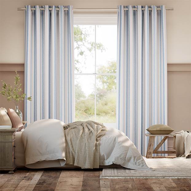 Regatta Stripe Blue & Red Curtains thumbnail image