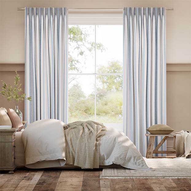 Regatta Stripe Blue & Red Curtains thumbnail image