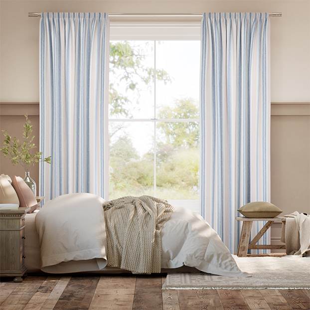 Regatta Stripe Blue & Red Curtains thumbnail image