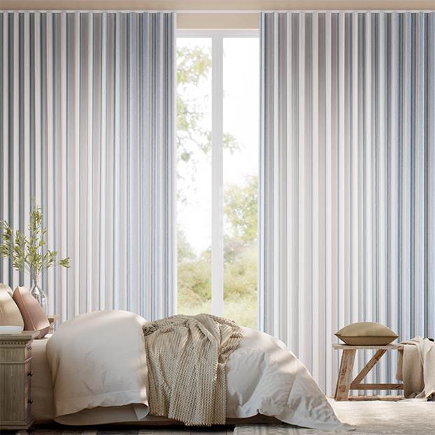 Regatta Stripe Blue & Red Curtains thumbnail image