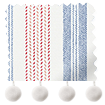 Regatta Stripe Pom-Pom Blue & Red swatch image