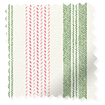 Regatta Stripe Green & Blush Roller Blind swatch image