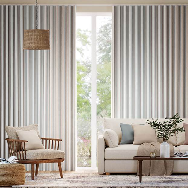 Regatta Stripe Neutral Curtains thumbnail image