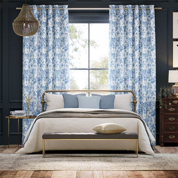 Regency Trail Blue Curtains thumbnail image