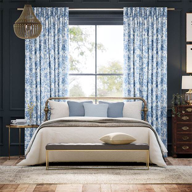 Regency Trail Blue Curtains thumbnail image
