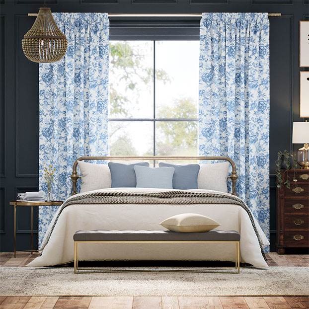 Regency Trail Blue Curtains thumbnail image