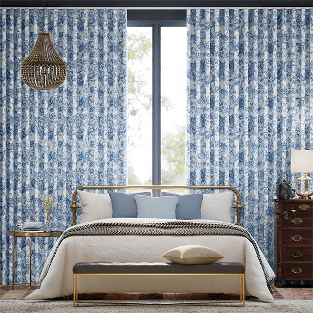 Regency Trail Blue Curtains thumbnail image
