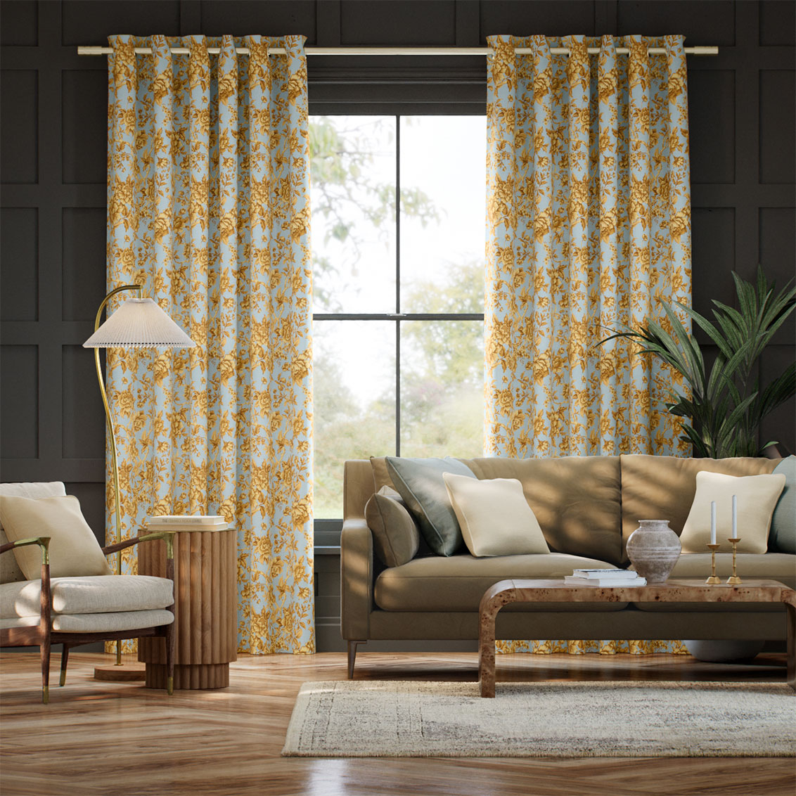 Regency Trail Gold Curtains