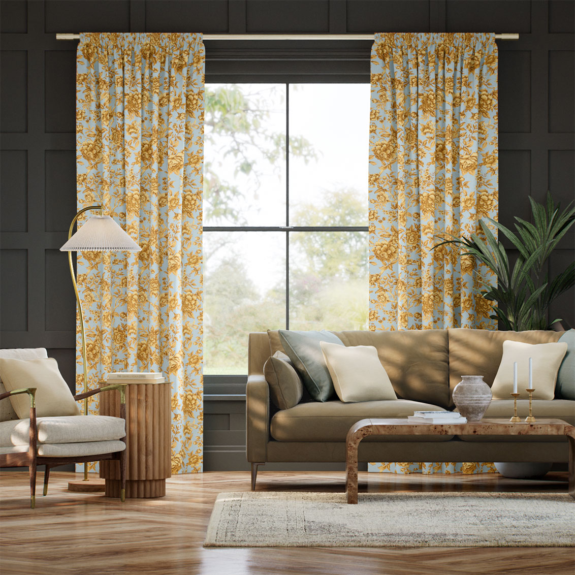 Regency Trail Gold Curtains