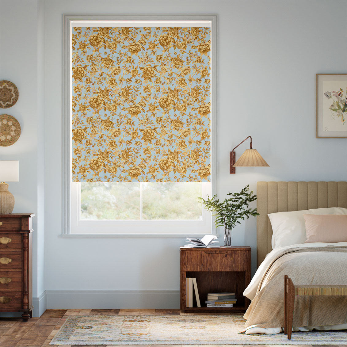 Regency Trail Gold Roller Blind
