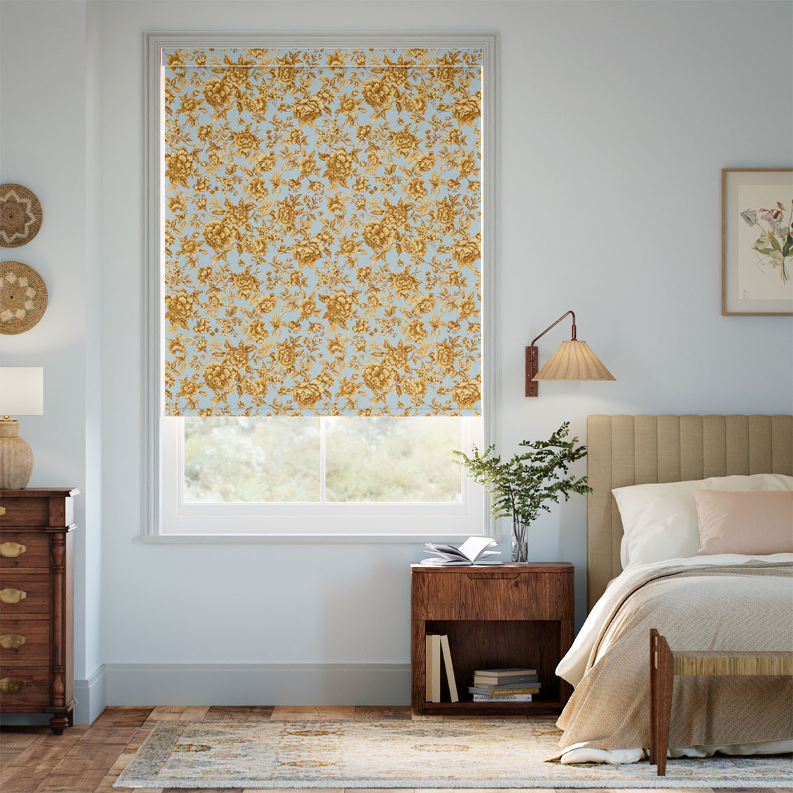 Regency Trail Gold Roller Blind