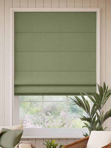 Remy Linen Moss Roman Blind thumbnail image