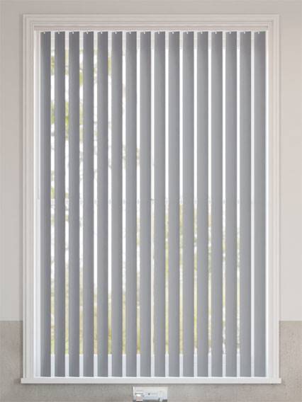 Rigid PVC Pittsburgh Mid Grey Vertical Blind thumbnail image