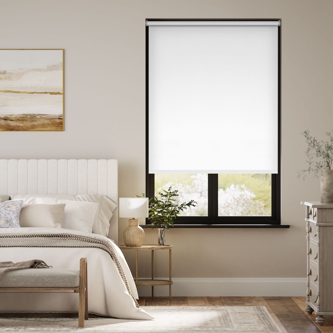 Sevilla Blackout Brilliant White Roller Blind