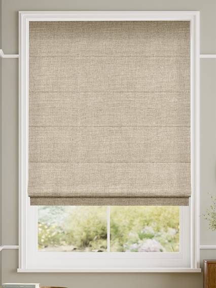 Electric Pure Linen Roman Blind thumbnail image