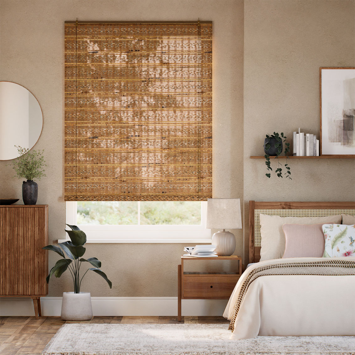 Rosario Chestnut Roll Up Blind