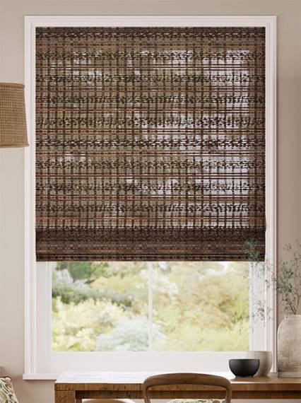 Electric Rosario Walnut Roman Blind thumbnail image