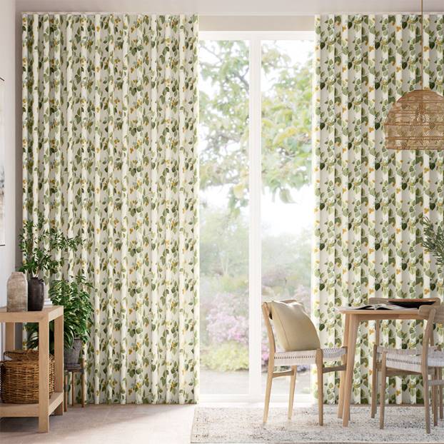 Rubus Traditional Green Curtains thumbnail image