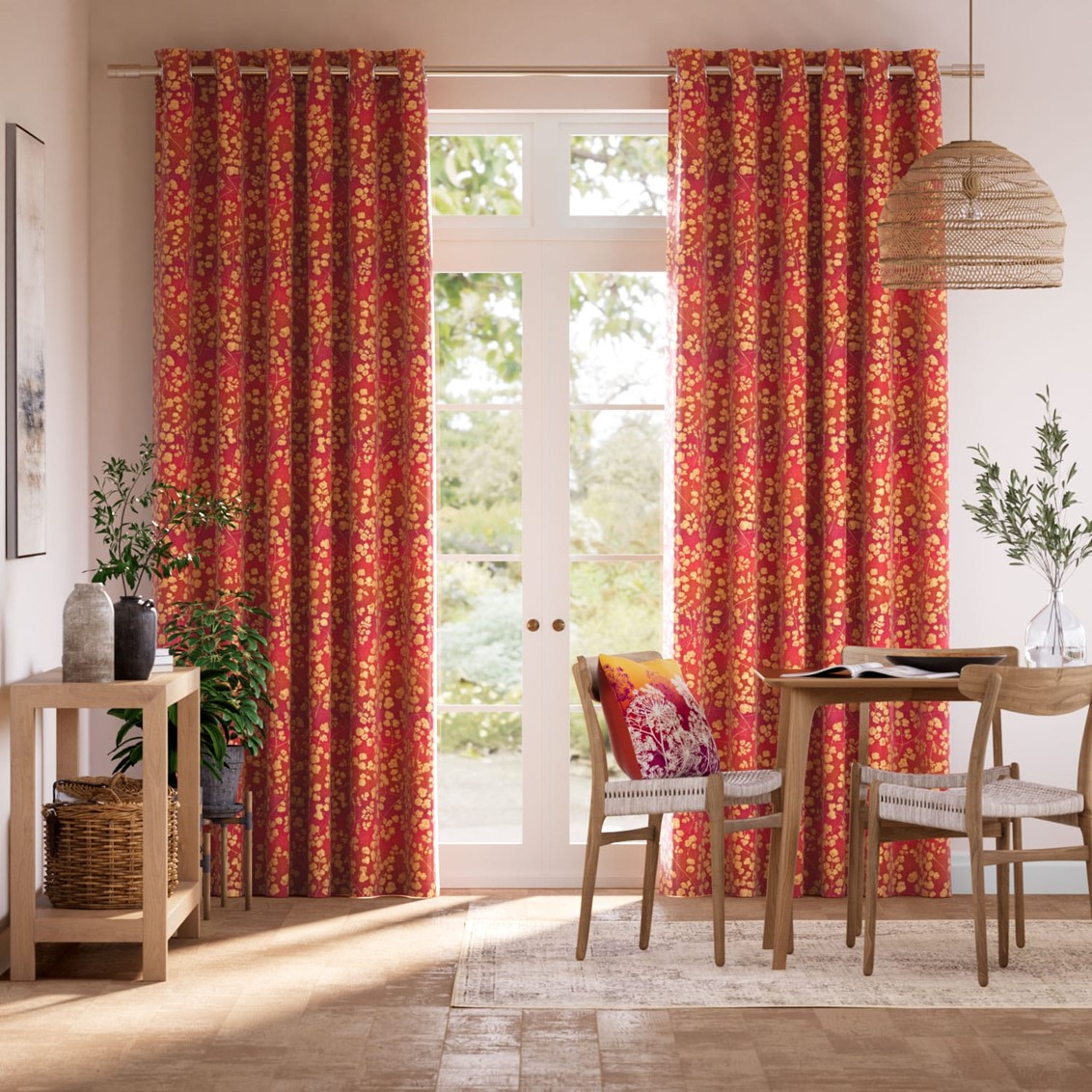 Rue Jacquard Sunset Curtains