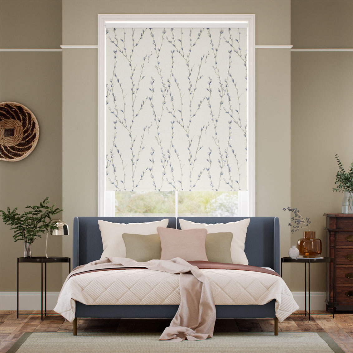 Salice Trail Cornflower Roller Blind
