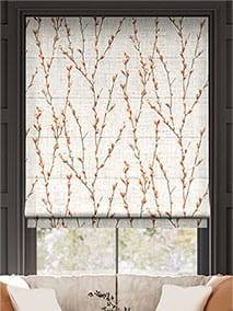 Salice Trail Tangerine Roman Blind thumbnail image