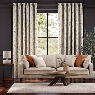 Salice Trail Tangerine Curtains thumbnail image