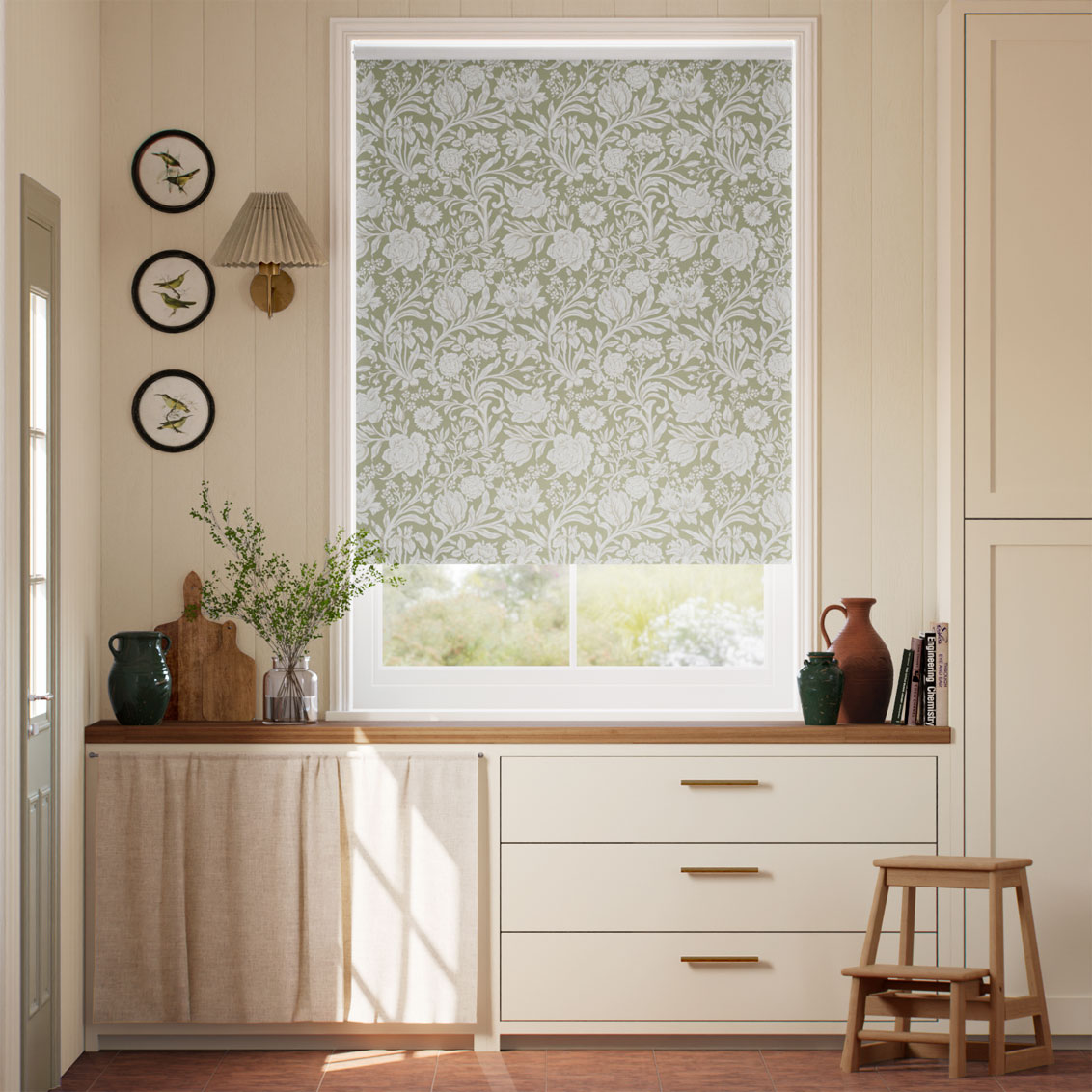 Sambourne Soft Olive Roller Blind