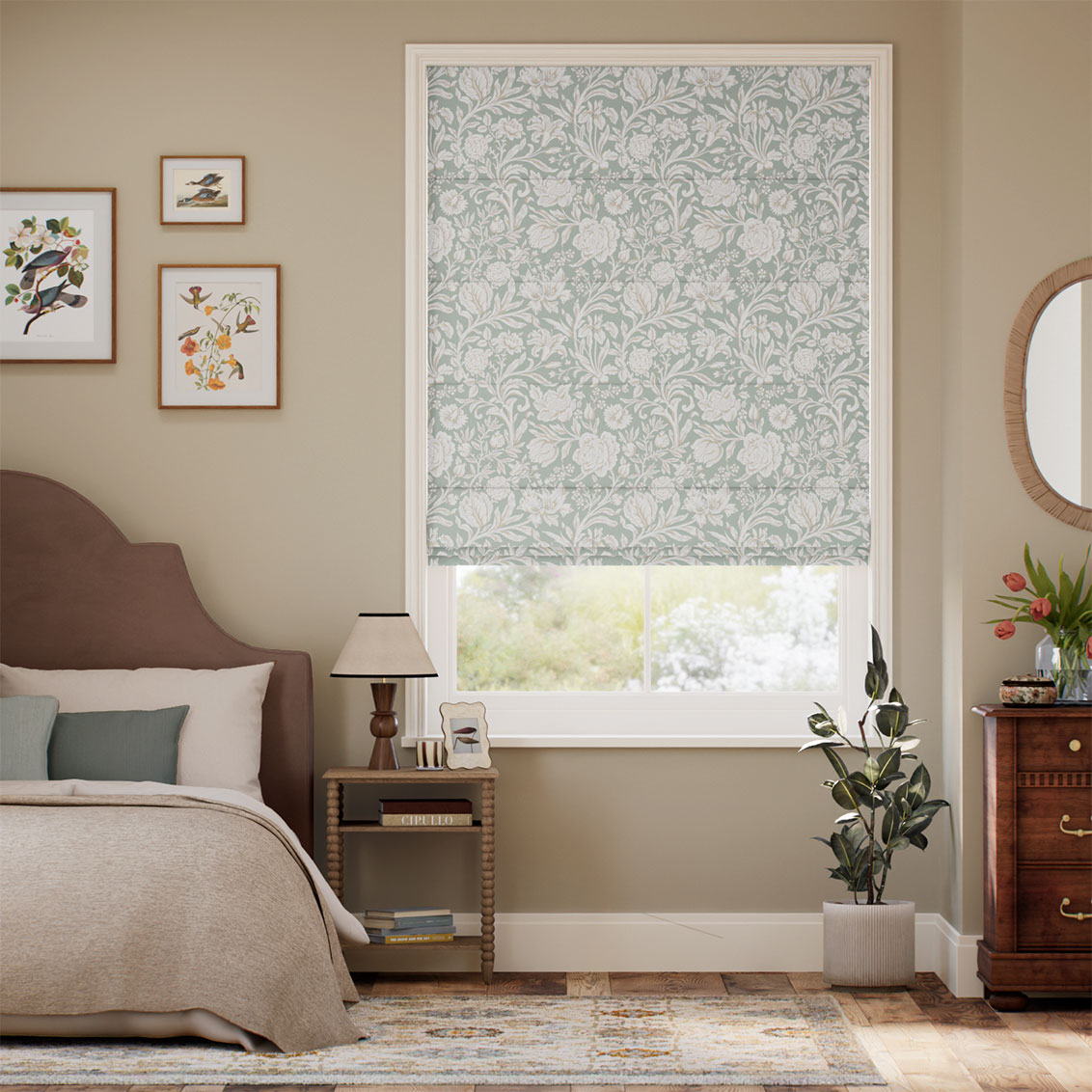 Sambourne Soft Teal Roman Blind