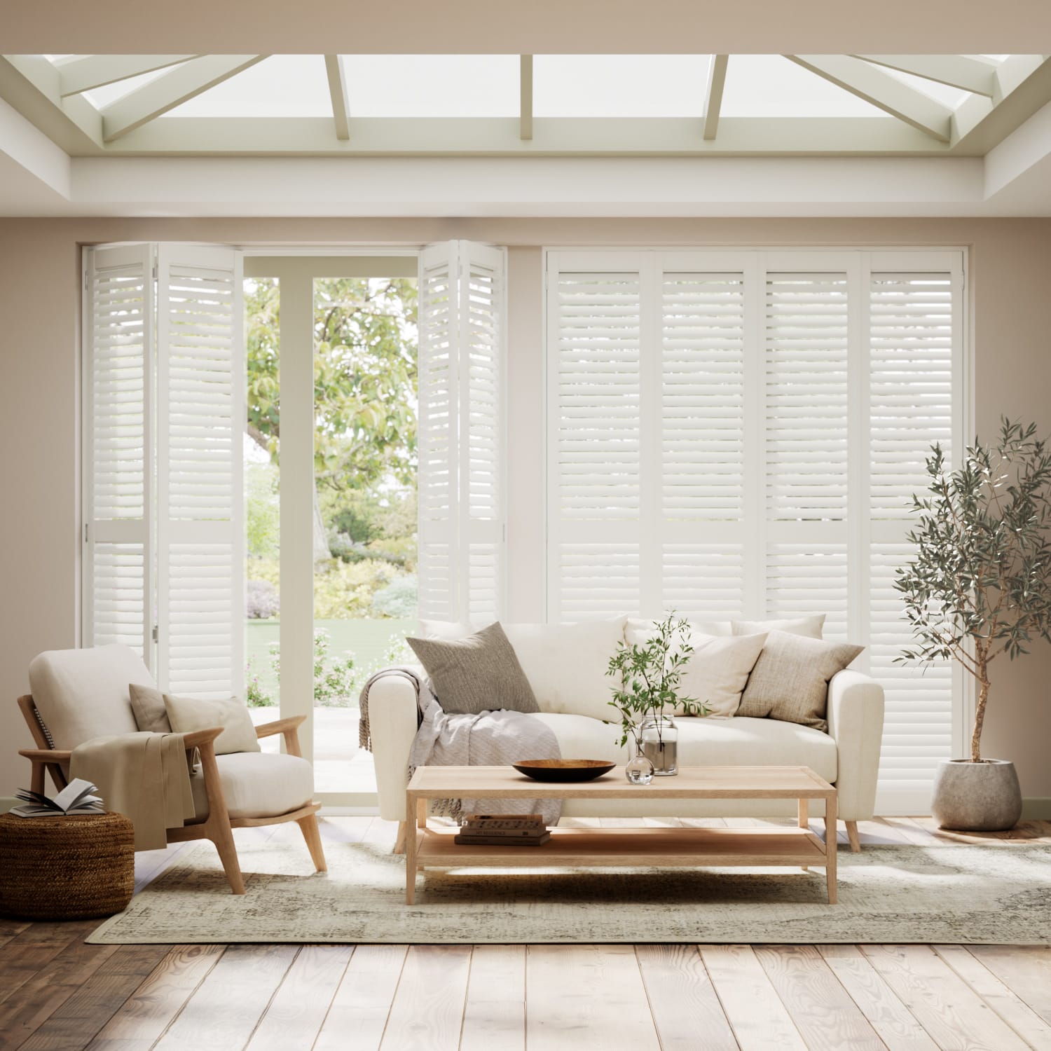 San Jose Premium Argent White Shutter Blinds