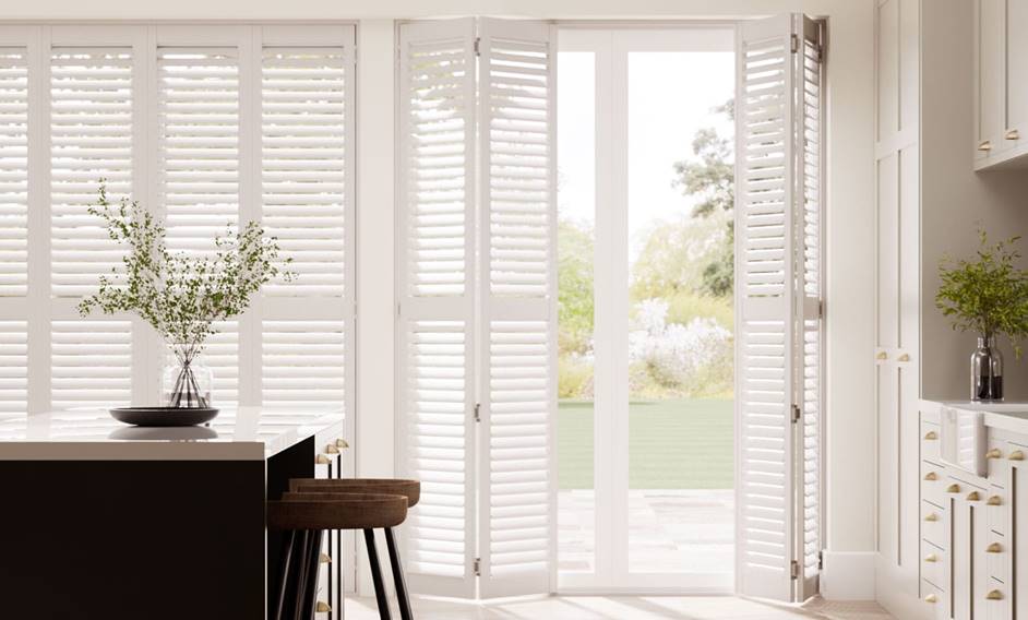 San Jose Premium Cotton White Shutter Blinds thumbnail image