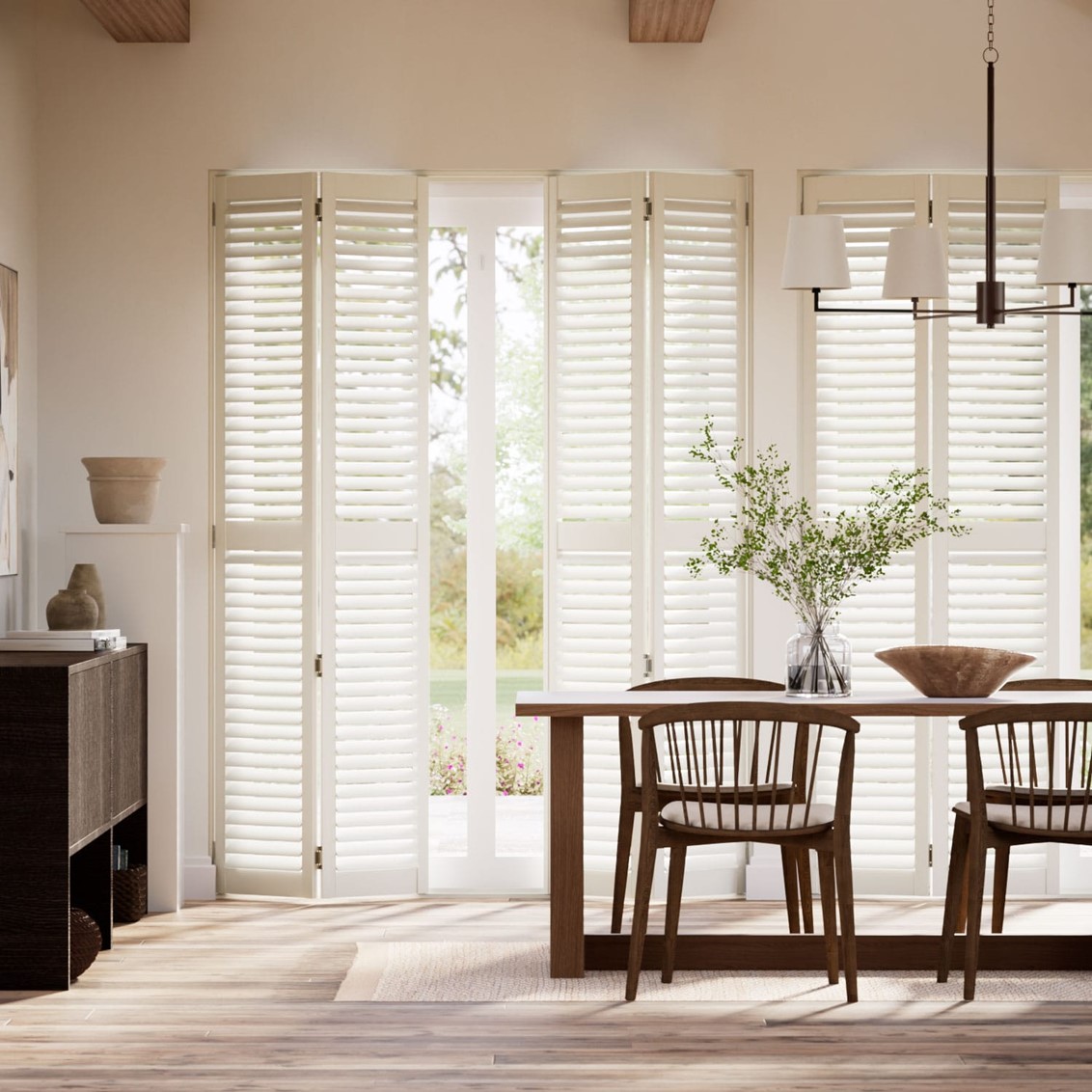 San Jose Premium Medici Ivory Shutter Blinds