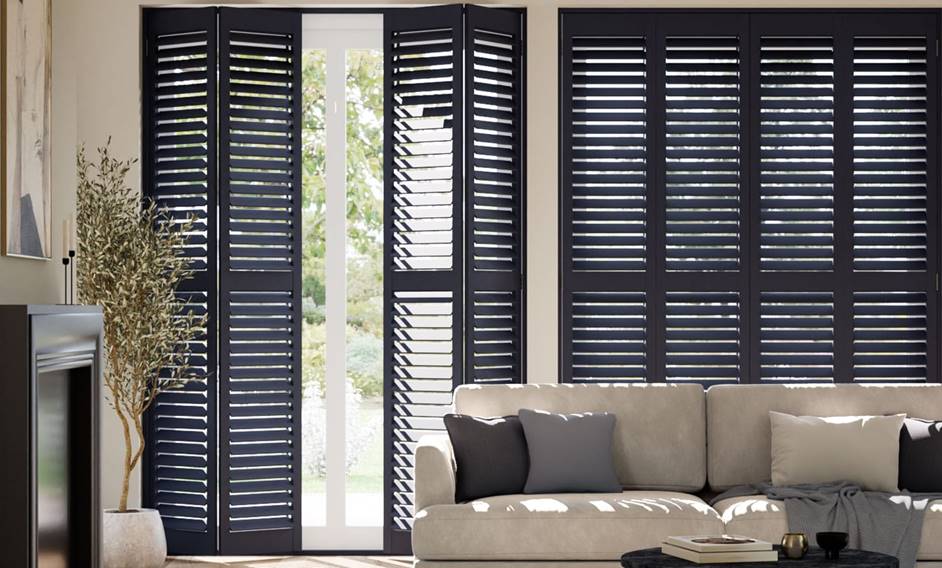 San Jose Premium Midnight Blue Shutter Blinds thumbnail image