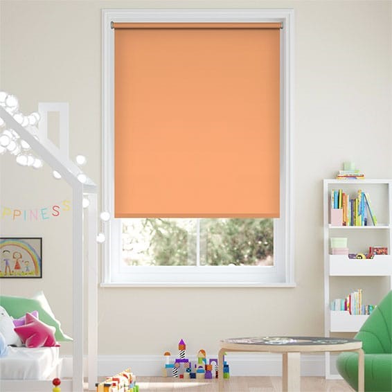 Santiago Blackout Papaya Roller Blind