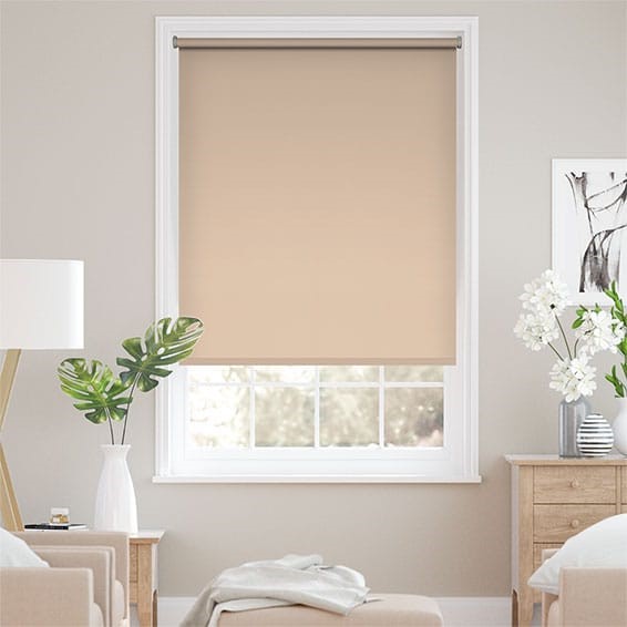 Santiago Blackout Powder Pink Roller Blind