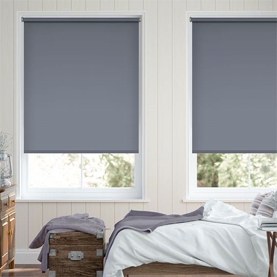 Santiago Blackout Violet Blue Roller Blind