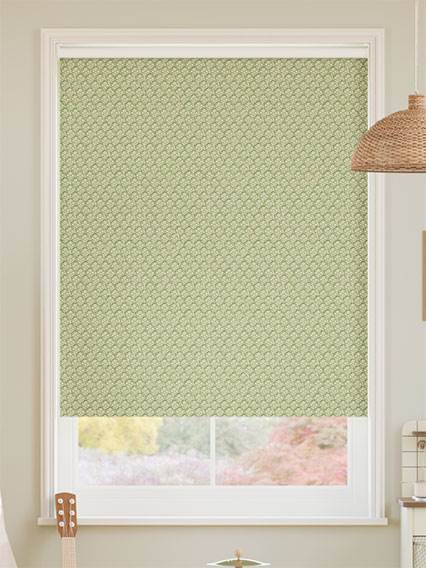 Scallops Light Green Roller Blind thumbnail image