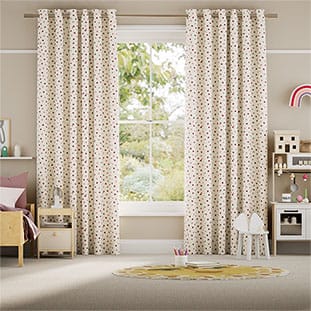Scattered Hearts Pink Curtains thumbnail image