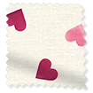Scattered Hearts Pink Curtains swatch image