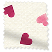 Scattered Hearts Pink Curtains swatch image