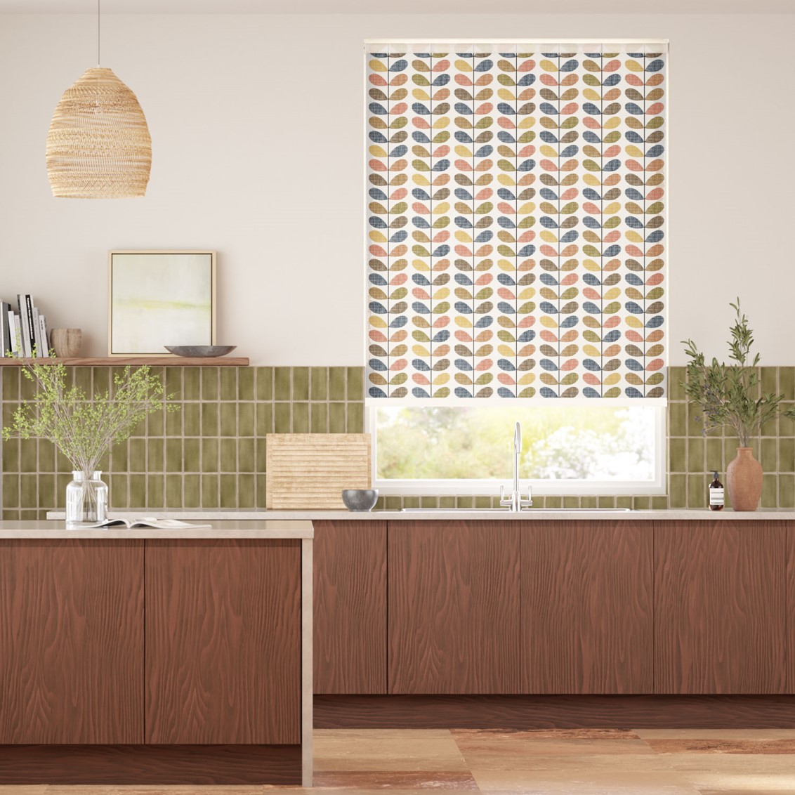 Scribble Stem Multi Roller Blind