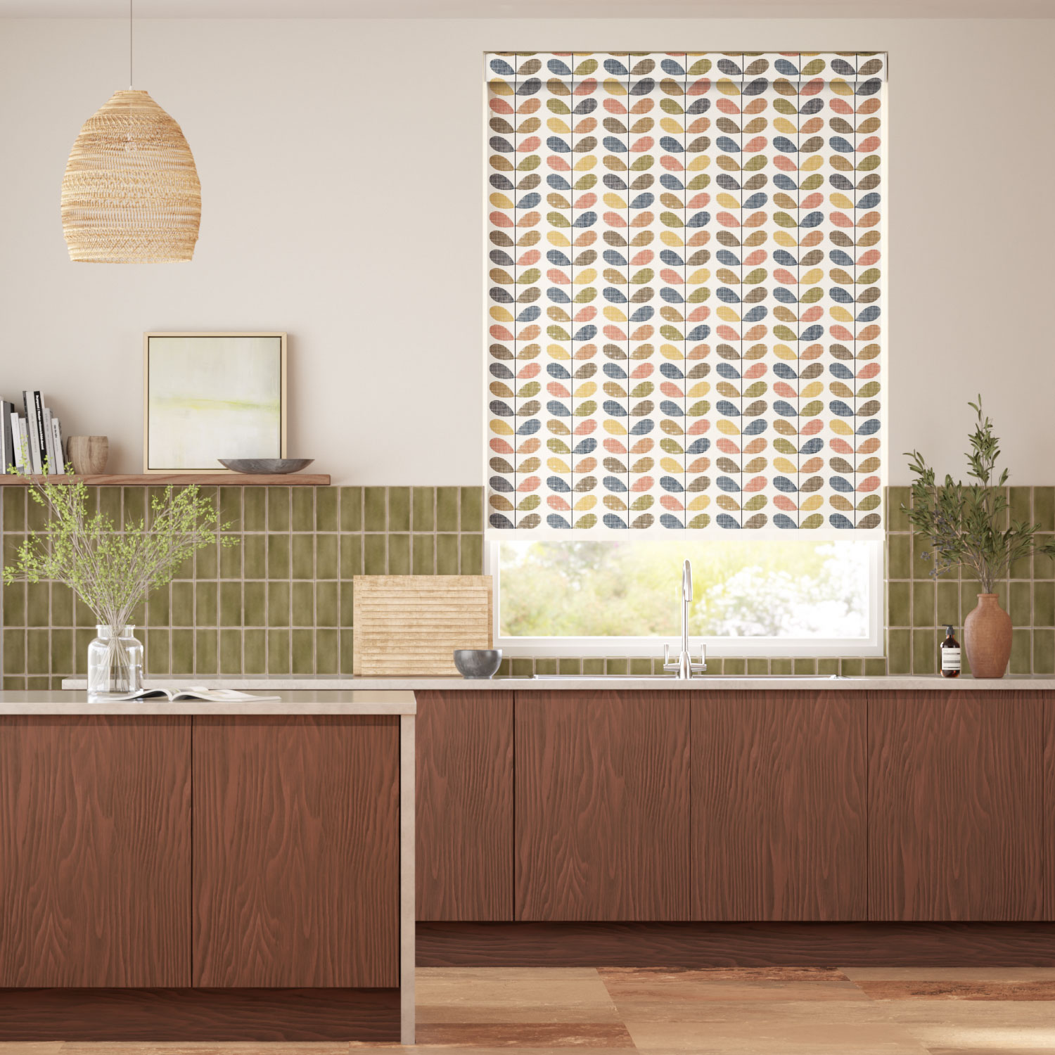 Scribble Stem Multi Roller Blind