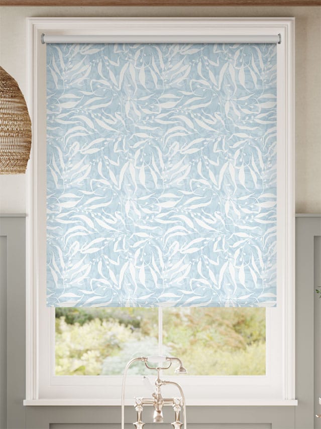 Splash Blackout Sea Kelp Soft Blue Roller Blind thumbnail image