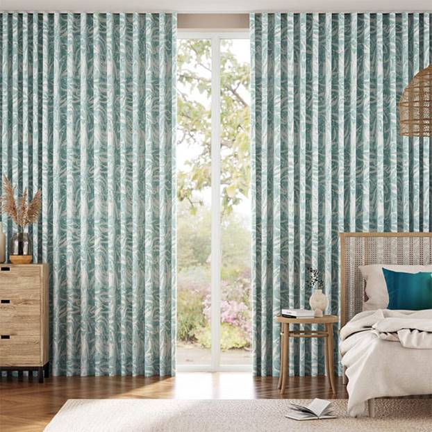 Sea Kelp Teal Curtains thumbnail image