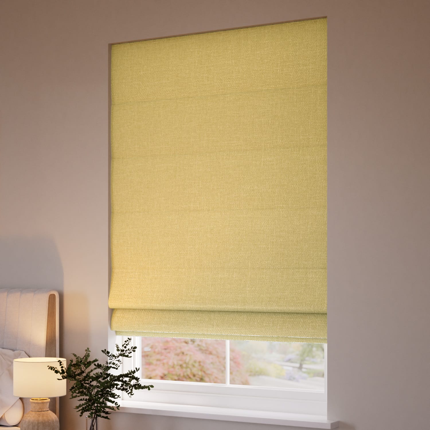 Sedona Blackout Citron Roman Blind