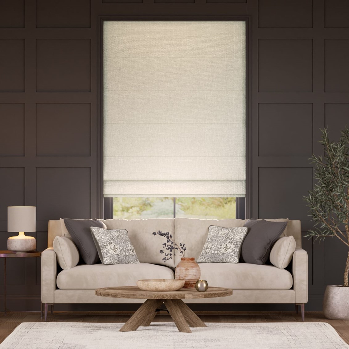 Sedona Blackout Linen Roman Blind