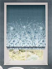 September Meadow Smoke Blue Roman Blind thumbnail image