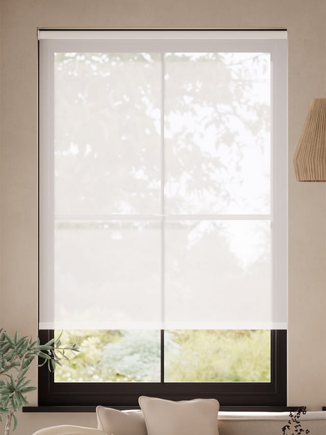Electric Serenity Cloud White Voile Roller Blind thumbnail image