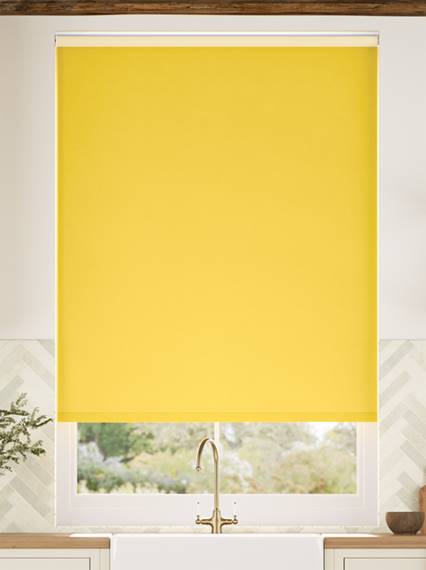 Electric Sevilla Blackout Buttercup Roller Blind thumbnail image